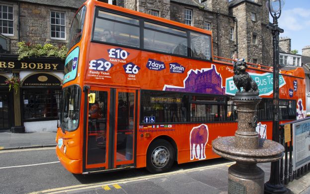 bright bus tours edinburgh hop hop off